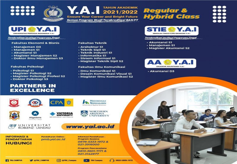 Pendaftaran Mahasiswa Baru Tahun Akademik 2021/2022 "PROGRAM REGULAR & HYBRID CLASS"